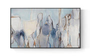 Abstract Grey Blue Wall Art