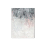 Pastel Pink and Grey Abstract Art