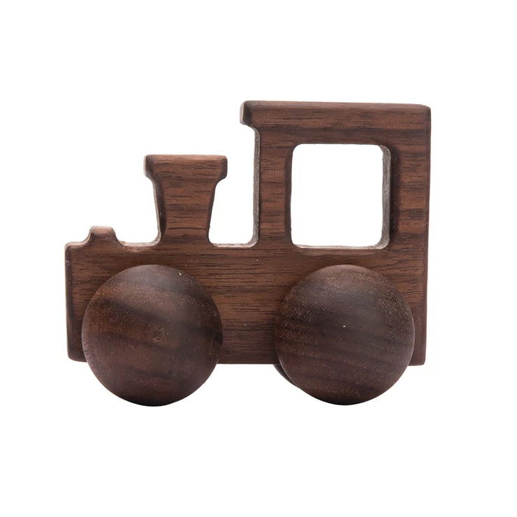 Wood Car Blocks Cartoon Van Educational Montessori Toys