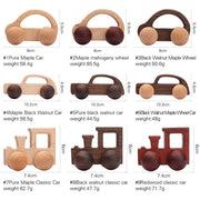 Wood Car Blocks Cartoon Van Educational Montessori Toys