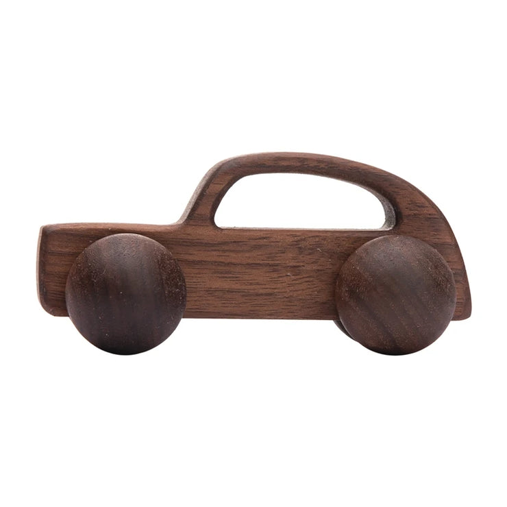 Wood Car Blocks Cartoon Van Educational Montessori Toys