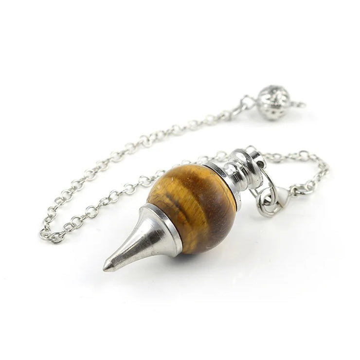 New Chakra Natural Stone Crystal Pendulum
