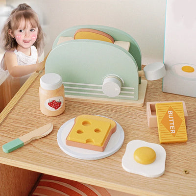Kids Bread Machine Pretend Play Kitchen Toys Set