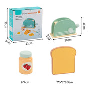 Kids Bread Machine Pretend Play Kitchen Toys Set