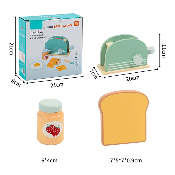 Kids Bread Machine Pretend Play Kitchen Toys Set
