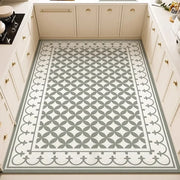 Kitchen Anti-slip Oil-proof Rug Pvc Leather Floor Mat