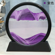 3D Moving Sand Art Picture Round Glass Deep Sea Sandscape