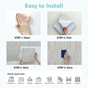 1/10pcs 3D Decorative Tile Stickers