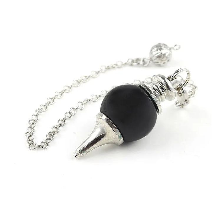 New Chakra Natural Stone Crystal Pendulum