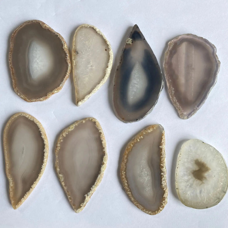 New Natural Agate Geode Polished Irregular Crystal