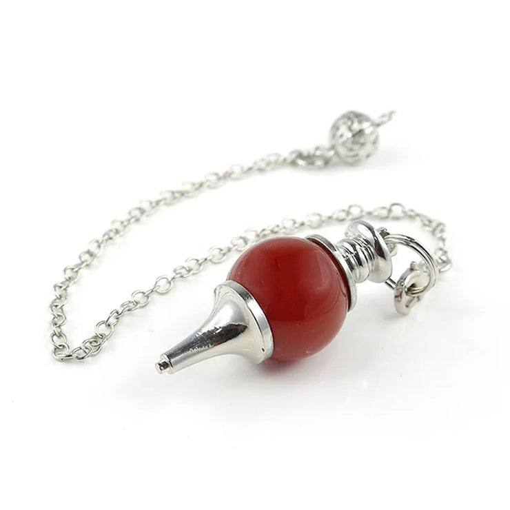 New Chakra Natural Stone Crystal Pendulum