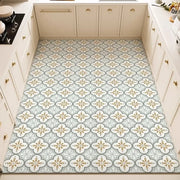 Kitchen Anti-slip Oil-proof Rug Pvc Leather Floor Mat