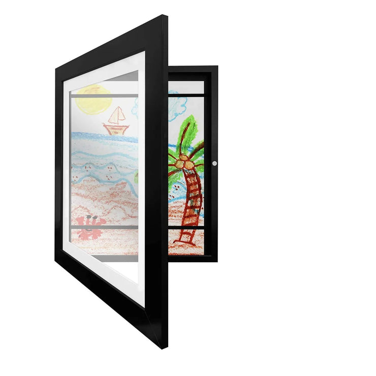Kids Art Frames Magnetic Front Open Changeable Display