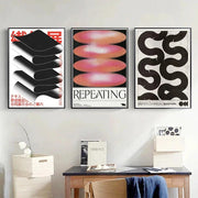 Japanese Vintage Abstract Open Your Mind Print Posters