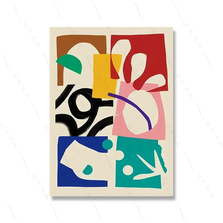 Japanese Vintage Abstract Open Your Mind Print Posters