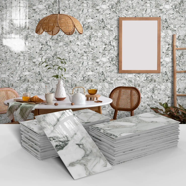 16/32/64PCS Marble Thicker Self-Adhesive Tile Stickers