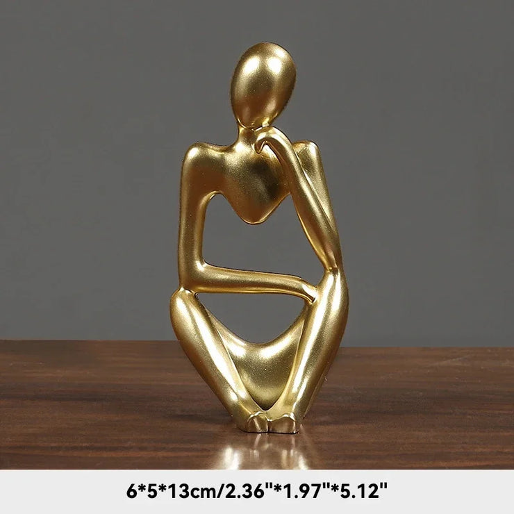 New Sand Color The Thinker Abstract Statues Decor