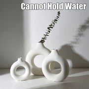 Imitation Ceramic Pure White Vase Decor