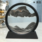 3D Moving Sand Art Picture Round Glass Deep Sea Sandscape