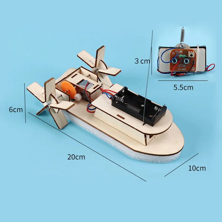 Kits 3D Assemble Car Boat Model Wood Puzzle Toy