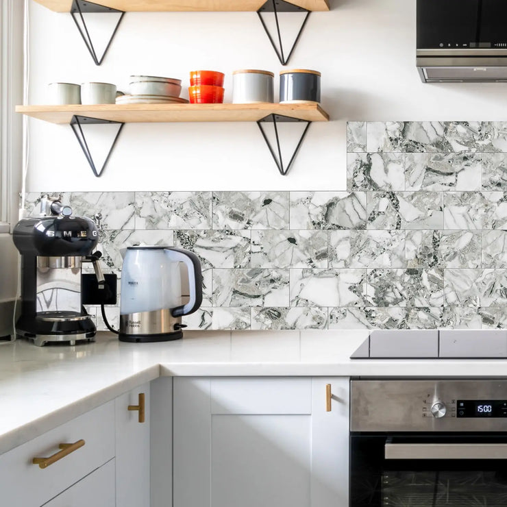 16/32/64PCS Marble Thicker Self-Adhesive Tile Stickers