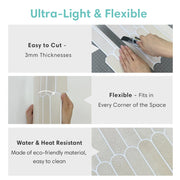 1/10pcs 3D Decorative Tile Stickers