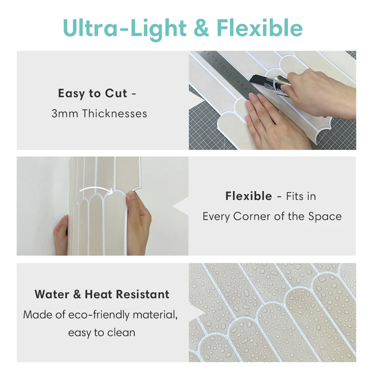 1/10pcs 3D Decorative Tile Stickers