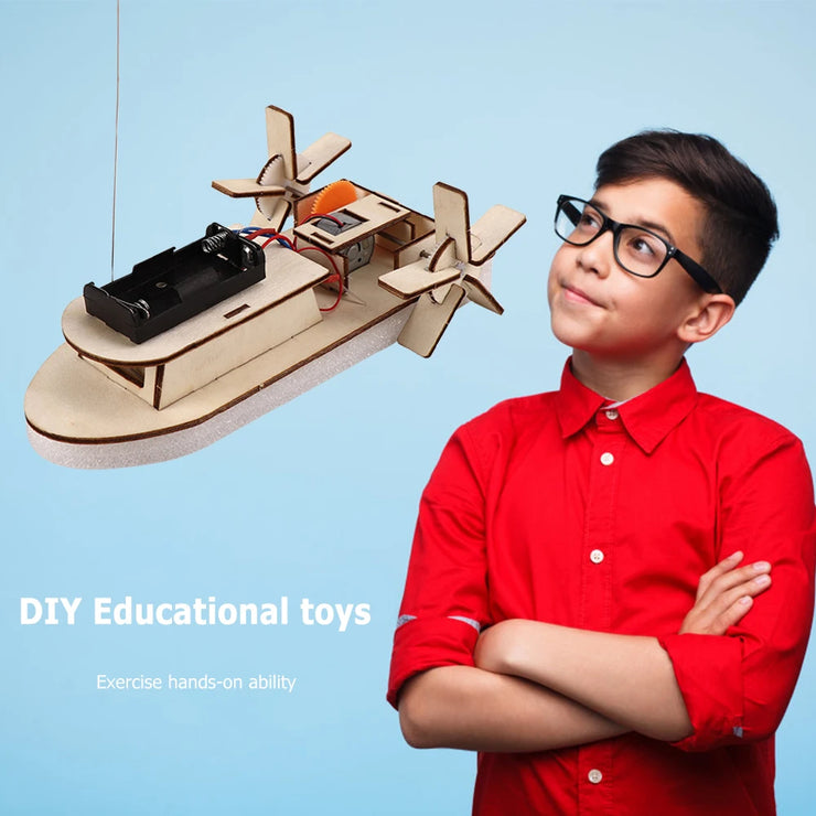 Kits 3D Assemble Car Boat Model Wood Puzzle Toy