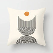 New Modern geometric abstraction plush pillowcase