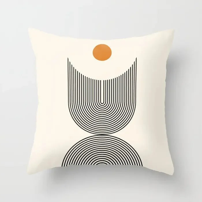 New Modern geometric abstraction plush pillowcase