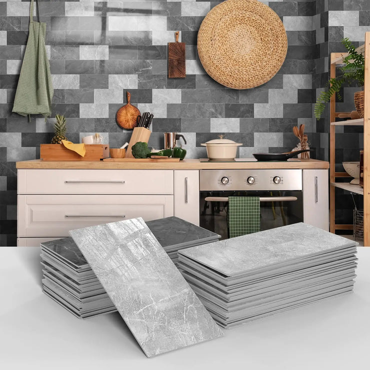 16/32/64PCS Marble Thicker Self-Adhesive Tile Stickers