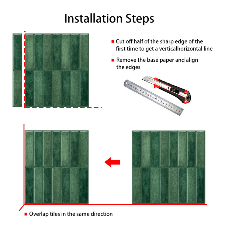 10 Sheets Peel Stick Tiles