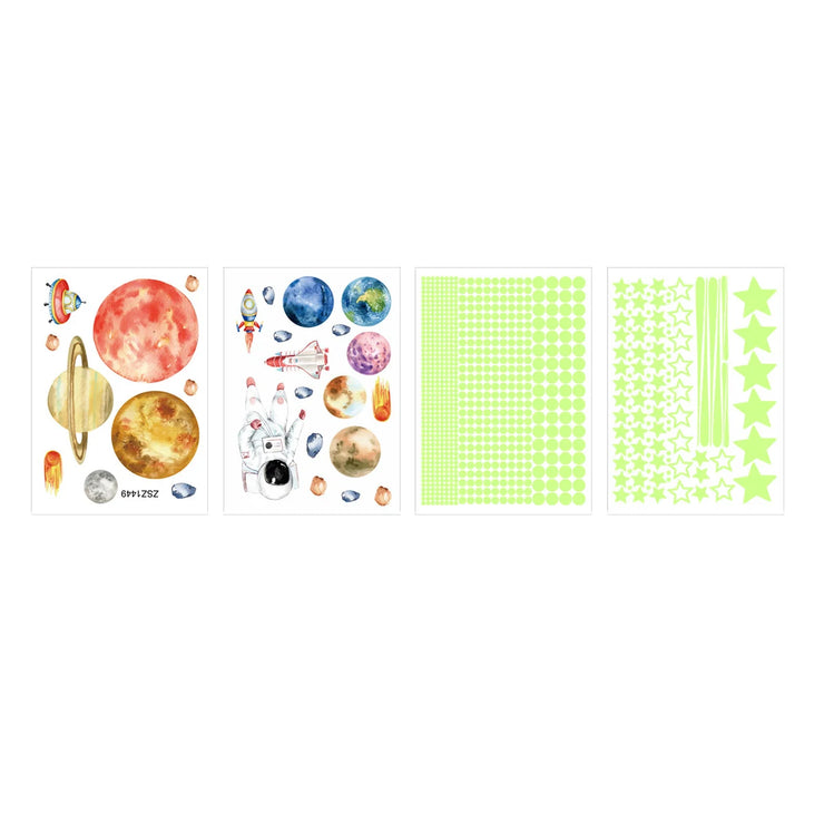 849Pcs Glow in The Dark Stars Wall Stickers