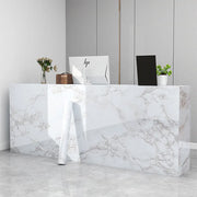 50cm White Glossy Marble Self-adhesive Waterproof Wallpaper