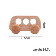 Wood Car Blocks Cartoon Van Educational Montessori Toys