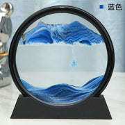 3D Moving Sand Art Picture Round Glass Deep Sea Sandscape