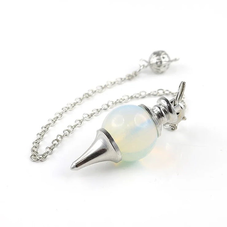 New Chakra Natural Stone Crystal Pendulum