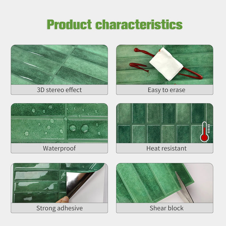 10 Sheets Peel Stick Tiles