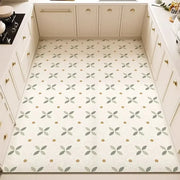 Kitchen Anti-slip Oil-proof Rug Pvc Leather Floor Mat