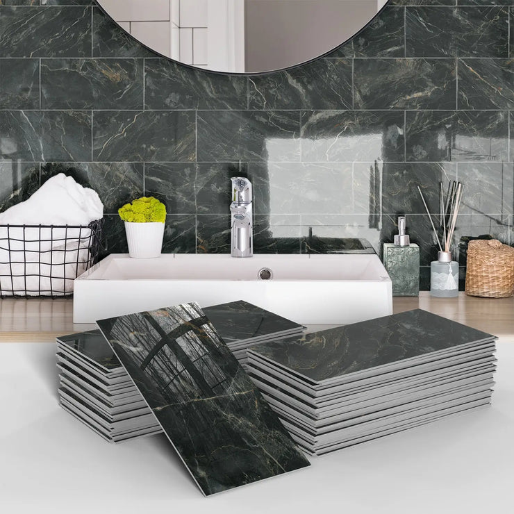 16/32/64PCS Marble Thicker Self-Adhesive Tile Stickers