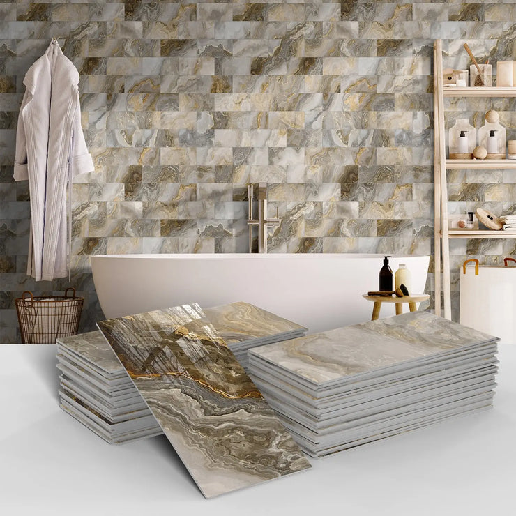 16/32/64PCS Marble Thicker Self-Adhesive Tile Stickers