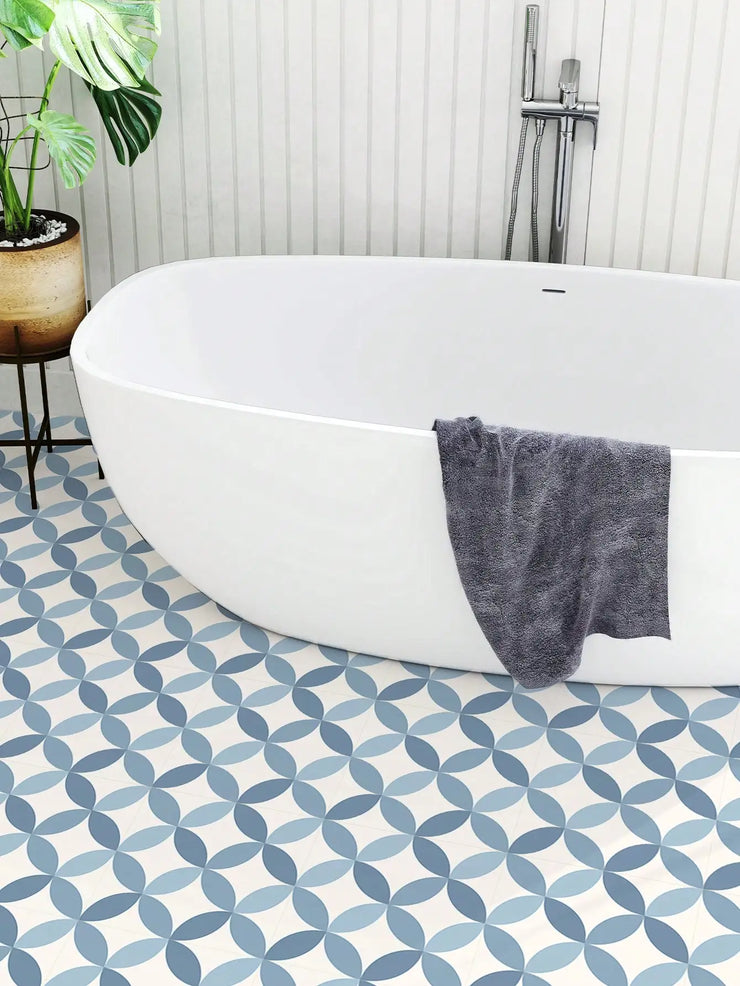 12PCS Scandinavian Geometric Pattern Floor Stickers