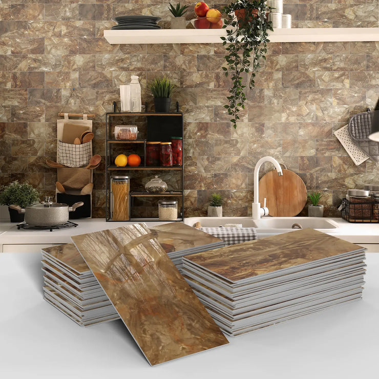 16/32/64PCS Marble Thicker Self-Adhesive Tile Stickers