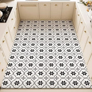 Kitchen Anti-slip Oil-proof Rug Pvc Leather Floor Mat