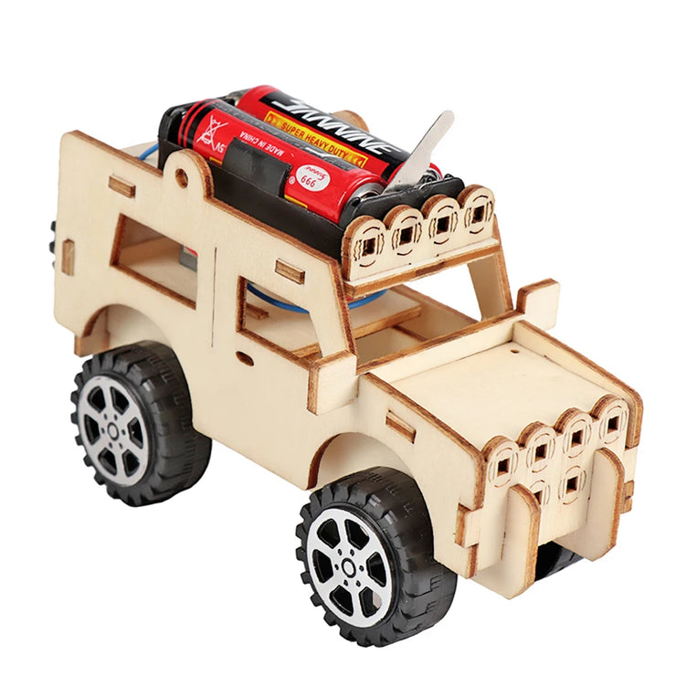 Kits 3D Assemble Car Boat Model Wood Puzzle Toy