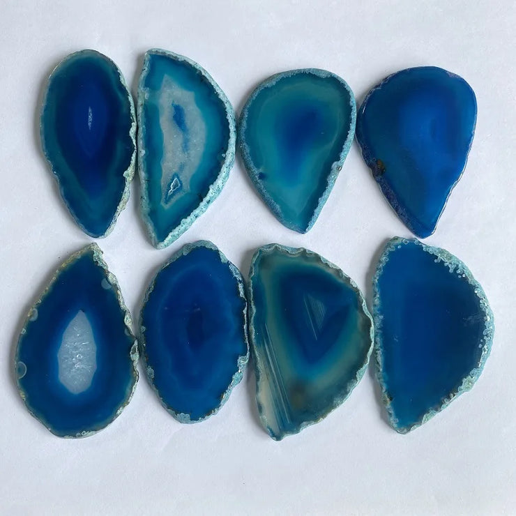 New Natural Agate Geode Polished Irregular Crystal