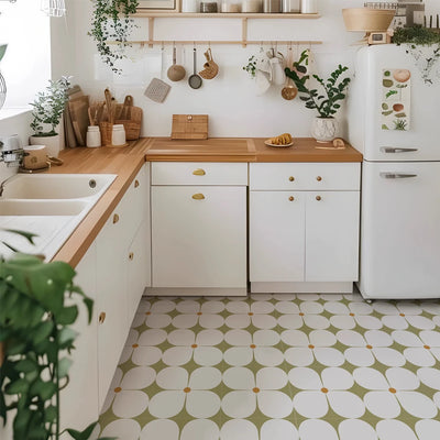 New Floor Tiles Waterproof Vinyl Wallpaper