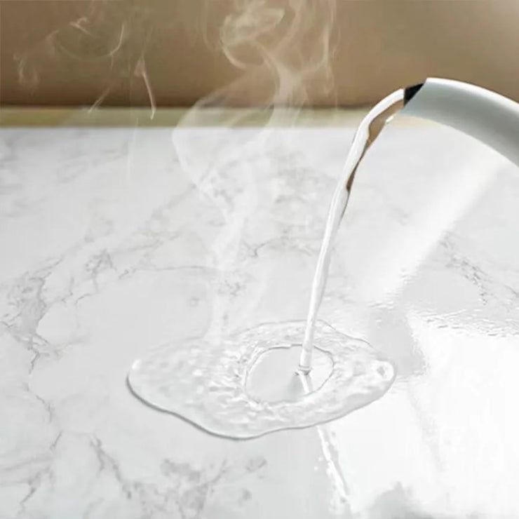 50cm White Glossy Marble Self-adhesive Waterproof Wallpaper