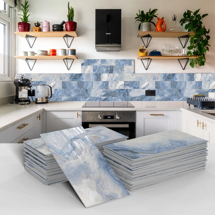 16/32/64PCS Marble Thicker Self-Adhesive Tile Stickers