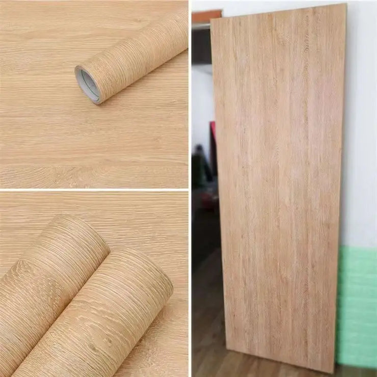 New PVC Waterproof Wood Grain Decor